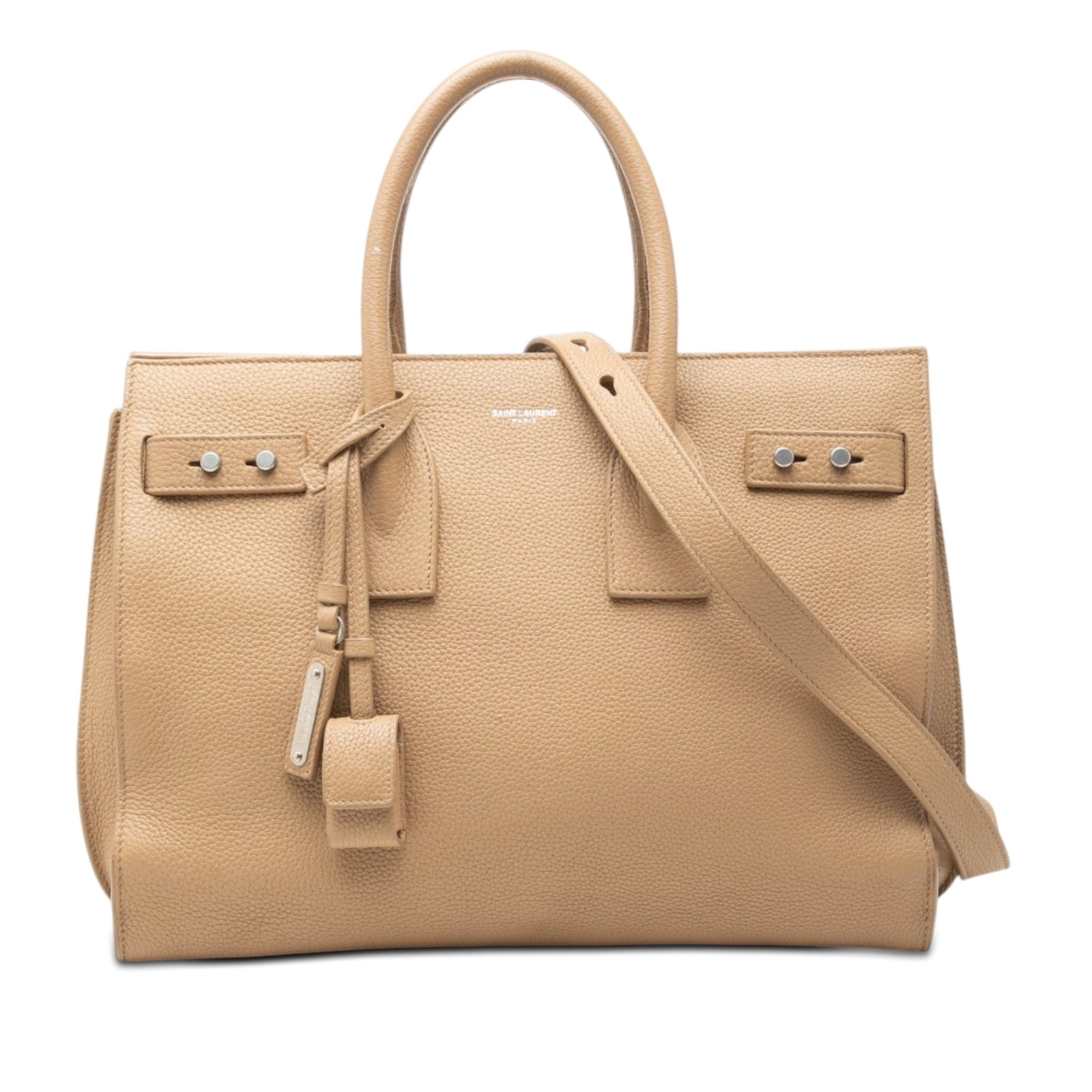 Saint Laurent Sac De Jour Small Brown Grained Calfskin Satchel (1 of 8)