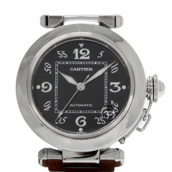 Cartier Pasha C W31043M7 35mm automatic stainless steel wristwatch (1 of 9)