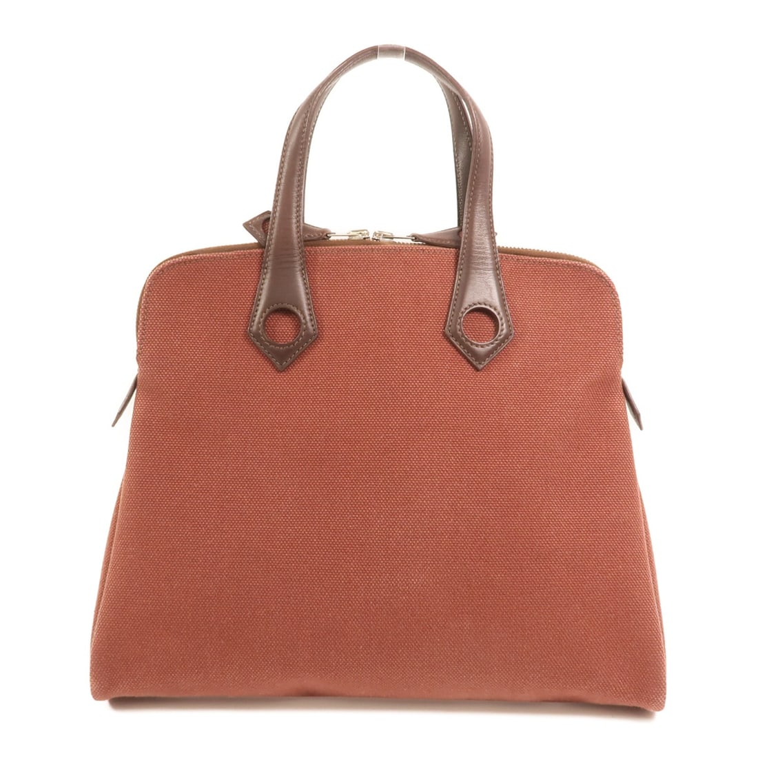 Hermes Heeboo Canvas Handbag Bordeaux Red PHW France: Hermes Heeboo Canvas Handbag Bordeaux Red PHW France Hermes PHW Heeboo handbag in canvas with a Bordeaux and red colorway. It is a women's regular-size handbag made in France and comes with a storage 