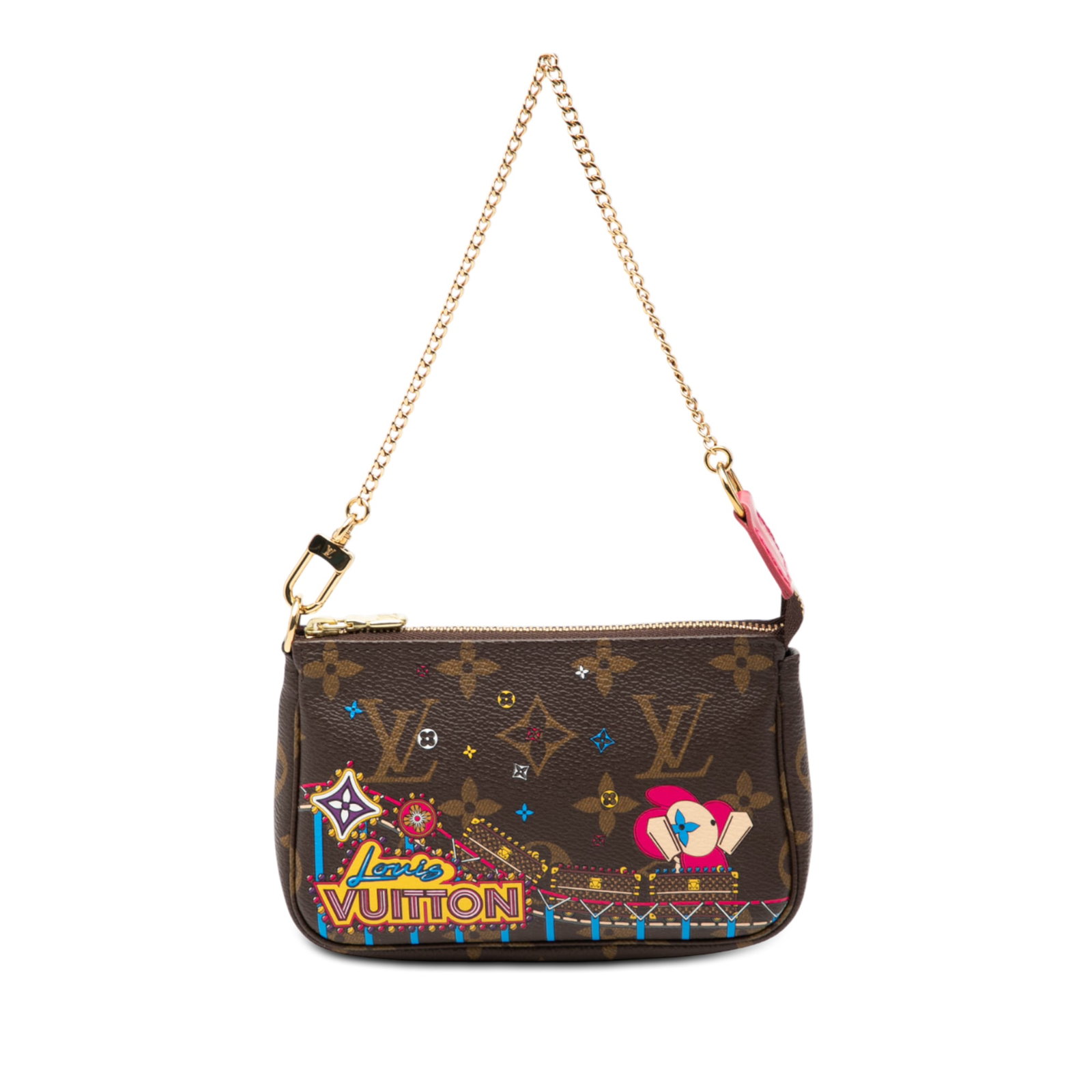 Louis Vuitton Mini Pochette Vivienne Christmas Monogram Canvas Bag (1 of 7)