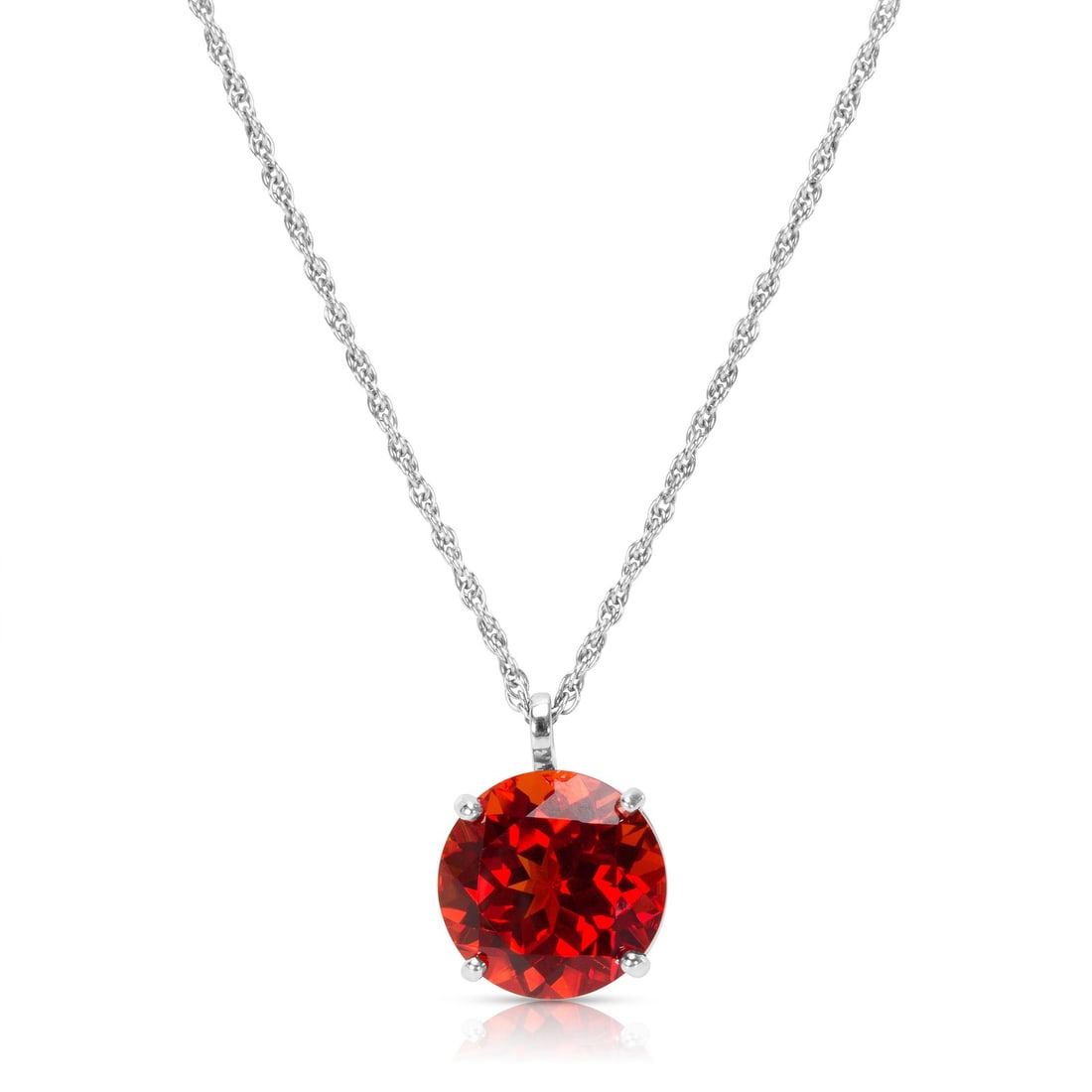 Robert Manse Created Sapphire Pendant in Sterling Silver with Chain (1 of 5)