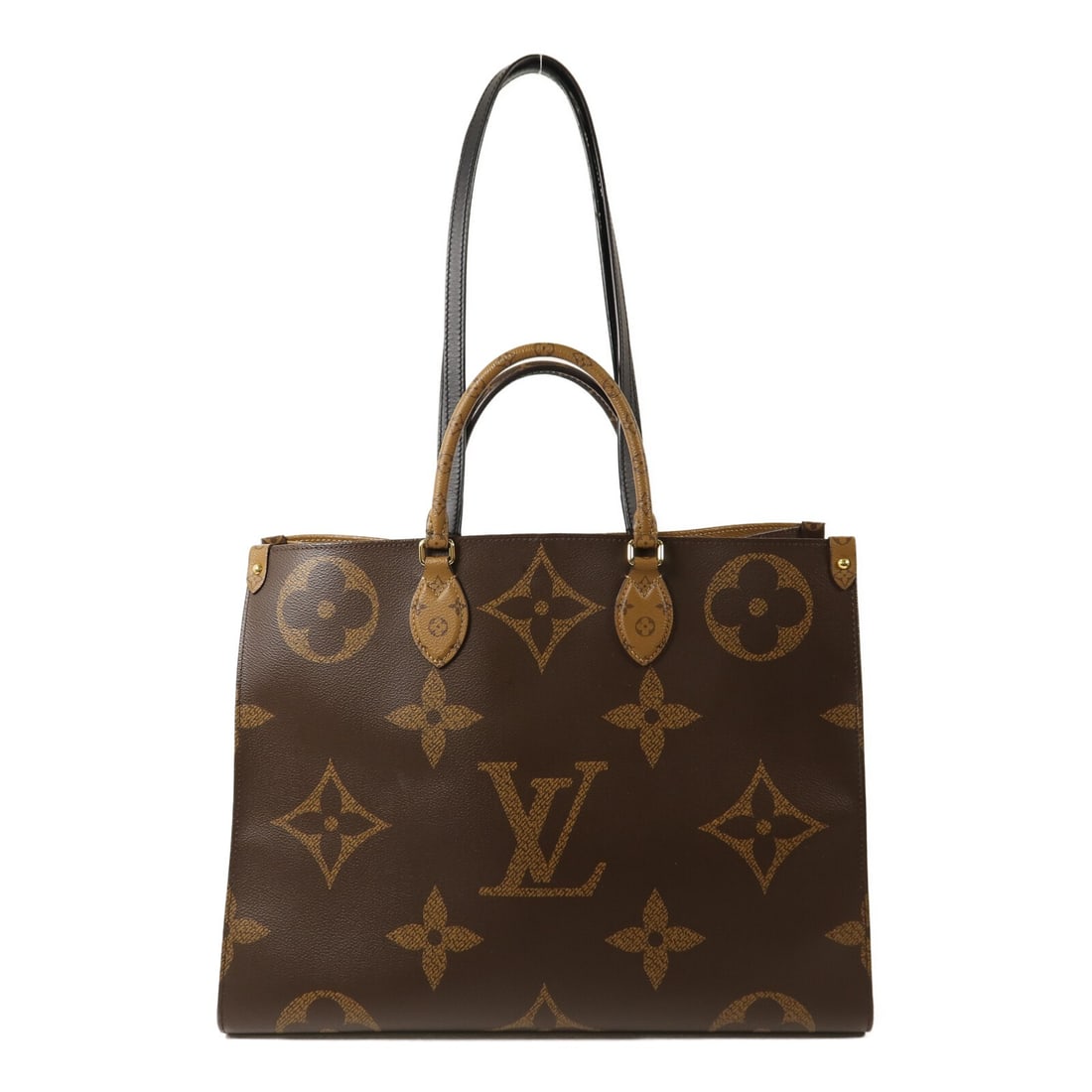 Louis Vuitton OnTheGo GM M45320 2way Shoulder Bag Monogram Reverse: Louis Vuitton OnTheGo GM M45320 2way Shoulder Bag Monogram Reverse Louis Vuitton OnTheGo GM shoulder bag in Monogram Giant Reverse Brown with gold-tone hardware. It is a 2-way shoulder bag made from P