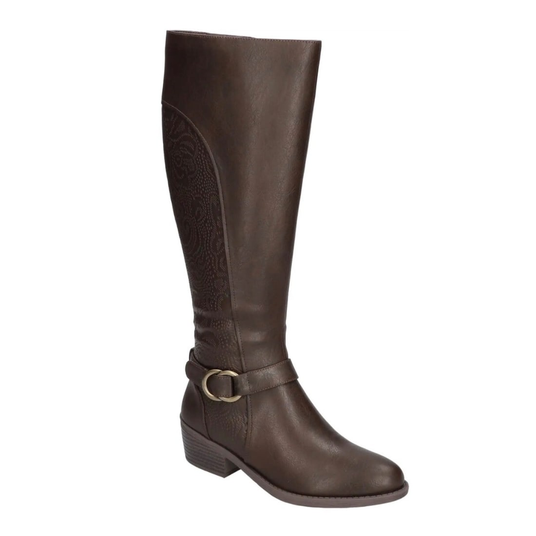 Easy Street Luella Women's Knee High Brown Boots 10M with Side Zipper (1 of 9)