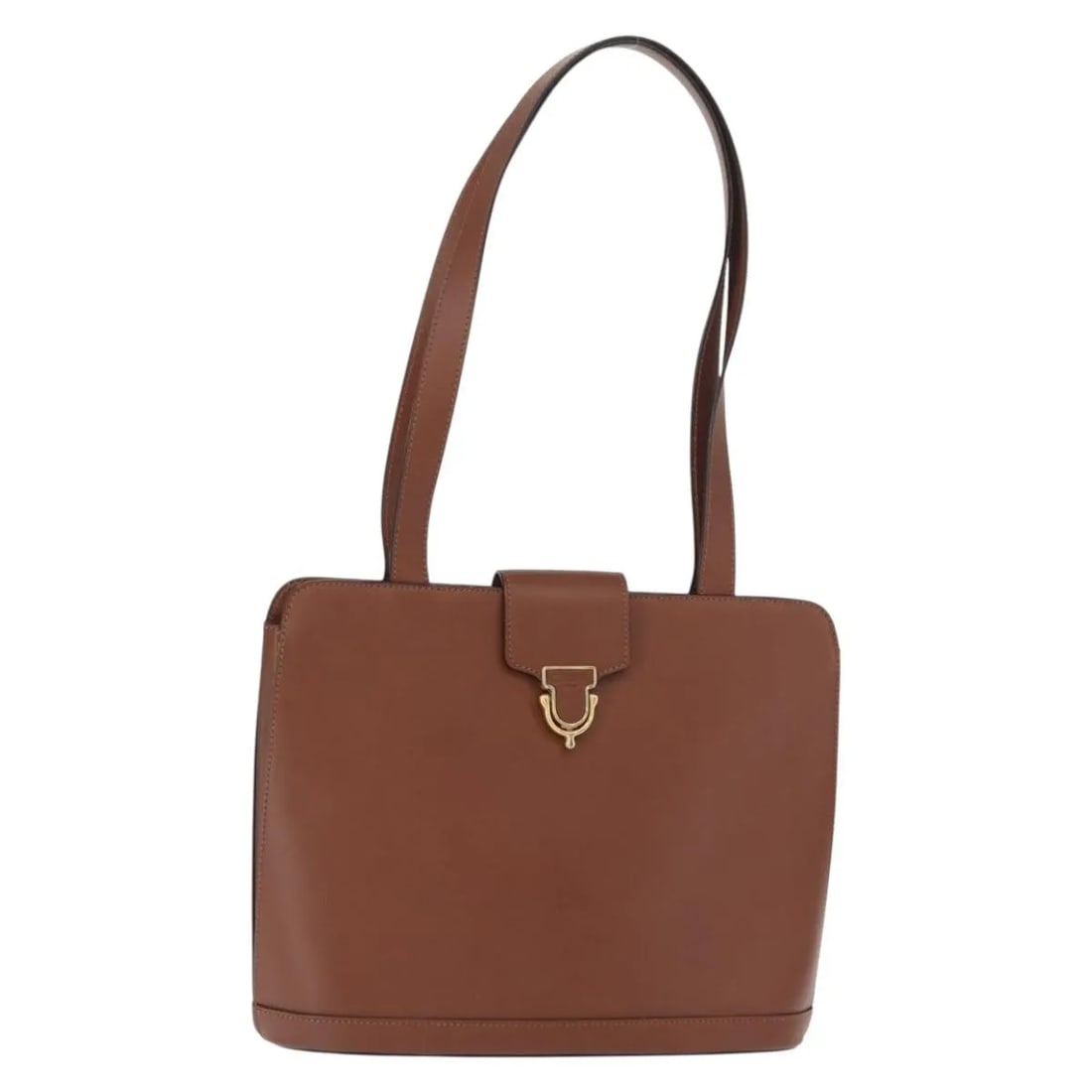 Celine Vintage Shoulder Bag Brown Leather Italy: Celine Vintage Shoulder Bag Brown Leather Italy This pre-owned Celine vintage shoulder bag is crafted from brown leather and features a classic design tailored for women. The bag displays minor signs 