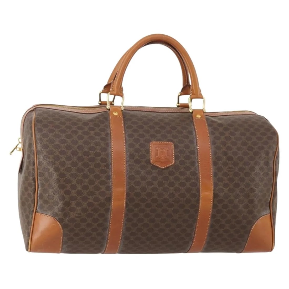 Celine Vintage Duffle Brown Canvas Bag (1 of 18)