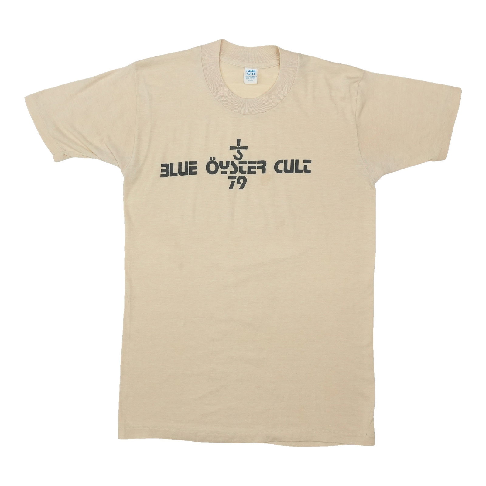 Vintage 1979 Blue Oyster Cult cream concert shirt (1 of 6)