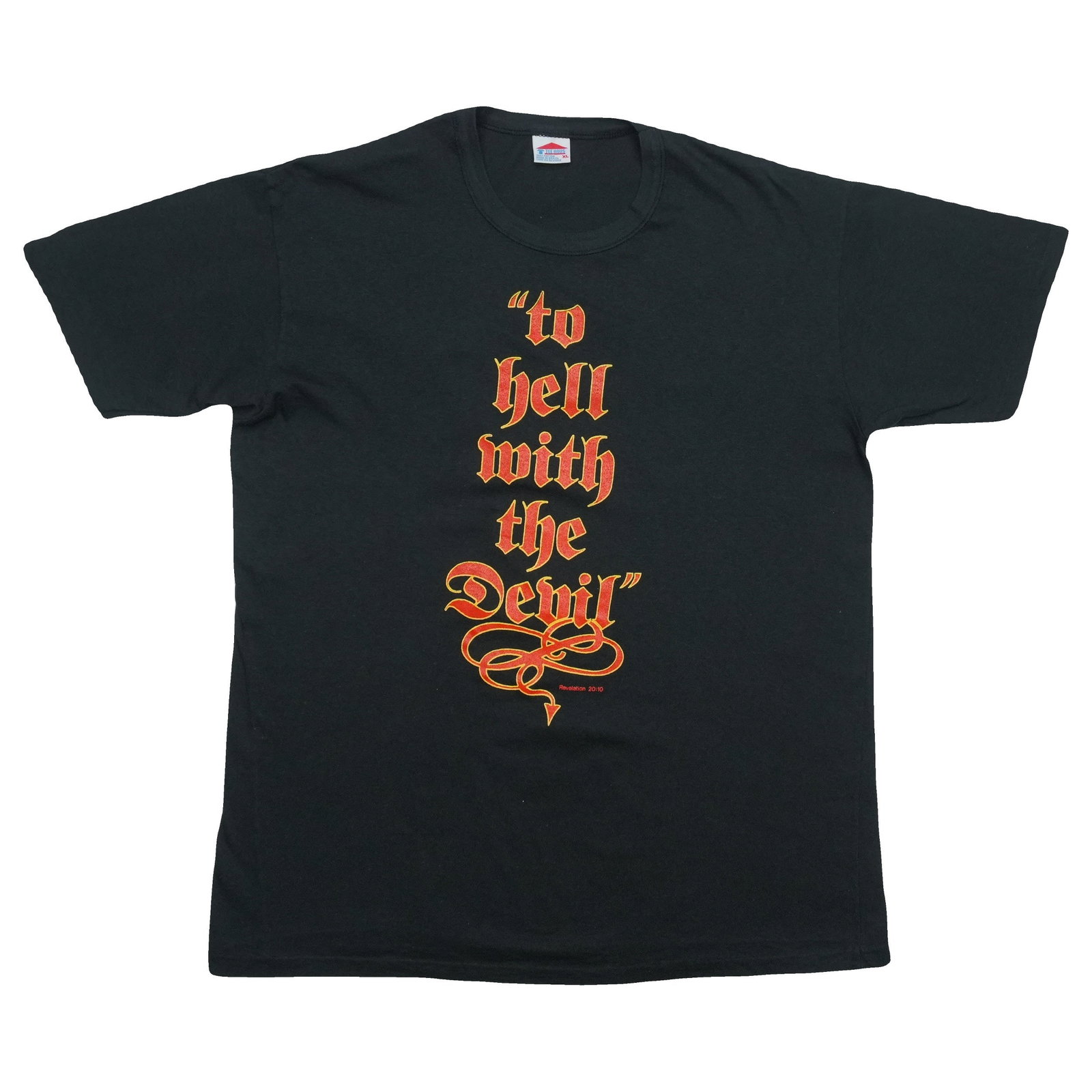 Vintage 1986 Stryper Band Tee To Hell with the Devil Black Cotton XL (1 of 5)