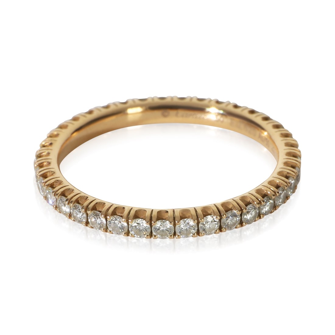 Cartier Etincelle 18k Rose Gold Diamond Band Size 5.25: Cartier Etincelle 18k Rose Gold Diamond Band Size 5.25 This Cartier Etincelle band is crafted from 18k rose gold and features round brilliant white diamonds with a total carat weight of 0.47. The ring