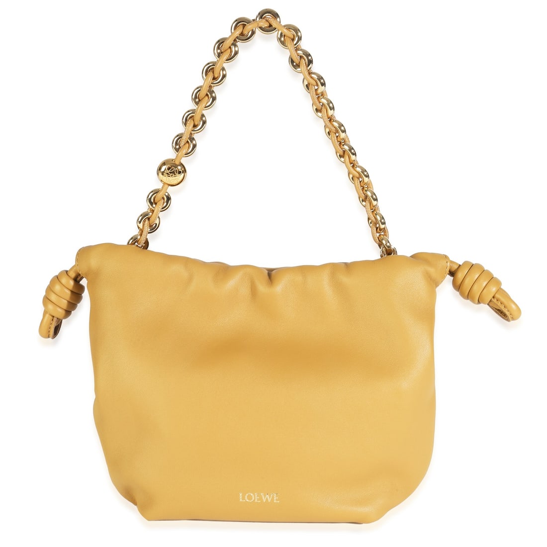 Loewe Mini Flamenco Crossbody Beige Leather Shoulder Bag: Loewe Mini Flamenco Crossbody Beige Leather Shoulder Bag Introducing the Loewe Sahara Nappa Mini Flamenco Crossbody, a stylish and versatile handbag designed for the modern woman. Crafted in Spain fro