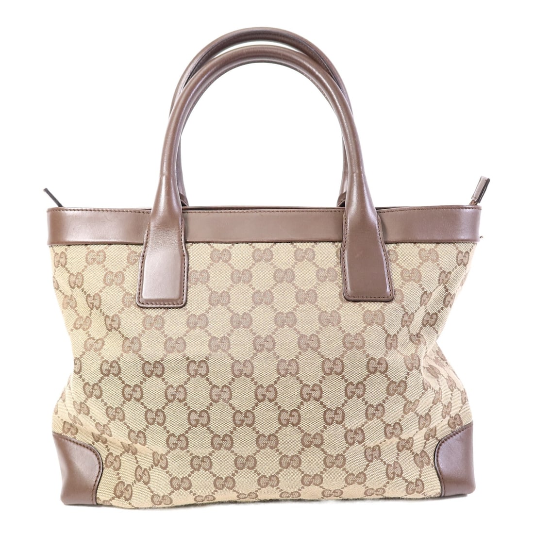 Gucci 0021119 GG Canvas Shoulder Tote Bag Brown: Gucci 0021119 GG Canvas Shoulder Tote Bag Brown This Gucci shoulder tote bag is crafted in GG canvas with a brown exterior and matching brown frame color. It is a women's regular-size tote bag made in