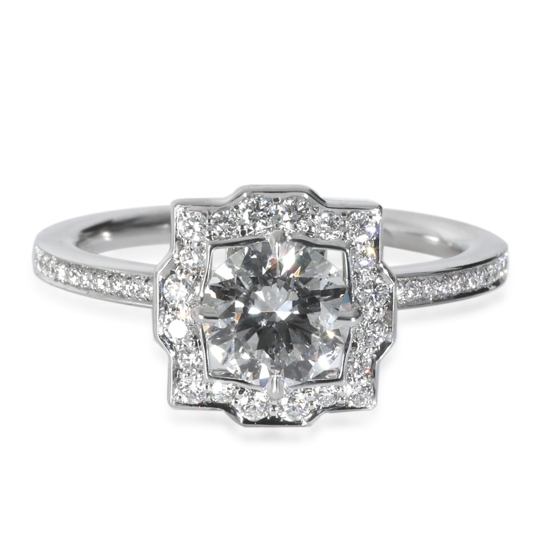 Harry Winston Belle Engagement Ring 0.55 ct Diamond in Platinum GIA Certified: Harry Winston Belle Engagement Ring 0.55 ct Diamond in Platinum GIA Certified Discover the exquisite Harry Winston Diamond Belle Engagement Ring, showcasing a stunning 0.55 ct round brilliant diamond 