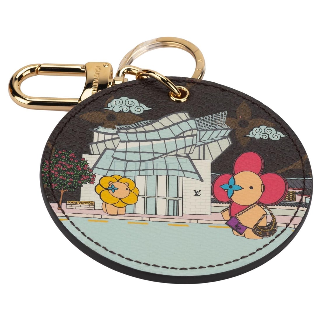 Louis Vuitton Vivienne Holidays 2022 Pink Gold Key Ring: Louis Vuitton Vivienne Holidays 2022 Pink Gold Key Ring Louis Vuitton Vivienne Holidays 2022 key ring in pink gold. This piece comes with the original dustcover and box and is described as un-used in 