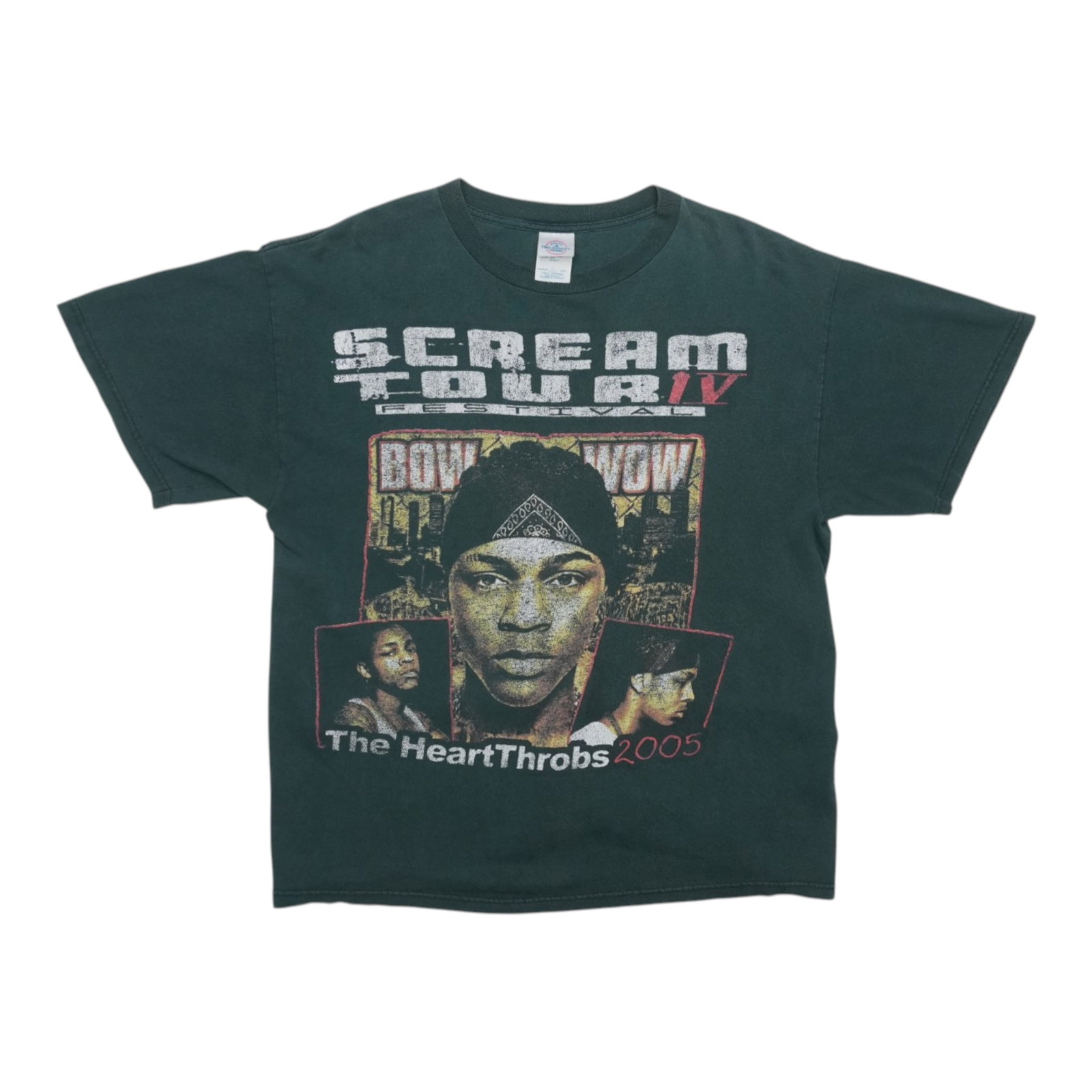Vintage 2005 Scream Tour IV Bow Wow Black Cotton Concert Shirt: Vintage 2005 Scream Tour IV Bow Wow Black Cotton Concert Shirt This is an original vintage 2005 Bow Wow Scream Tour IV shirt featuring front and back graphics. The shirt is made of 100% cotton and com