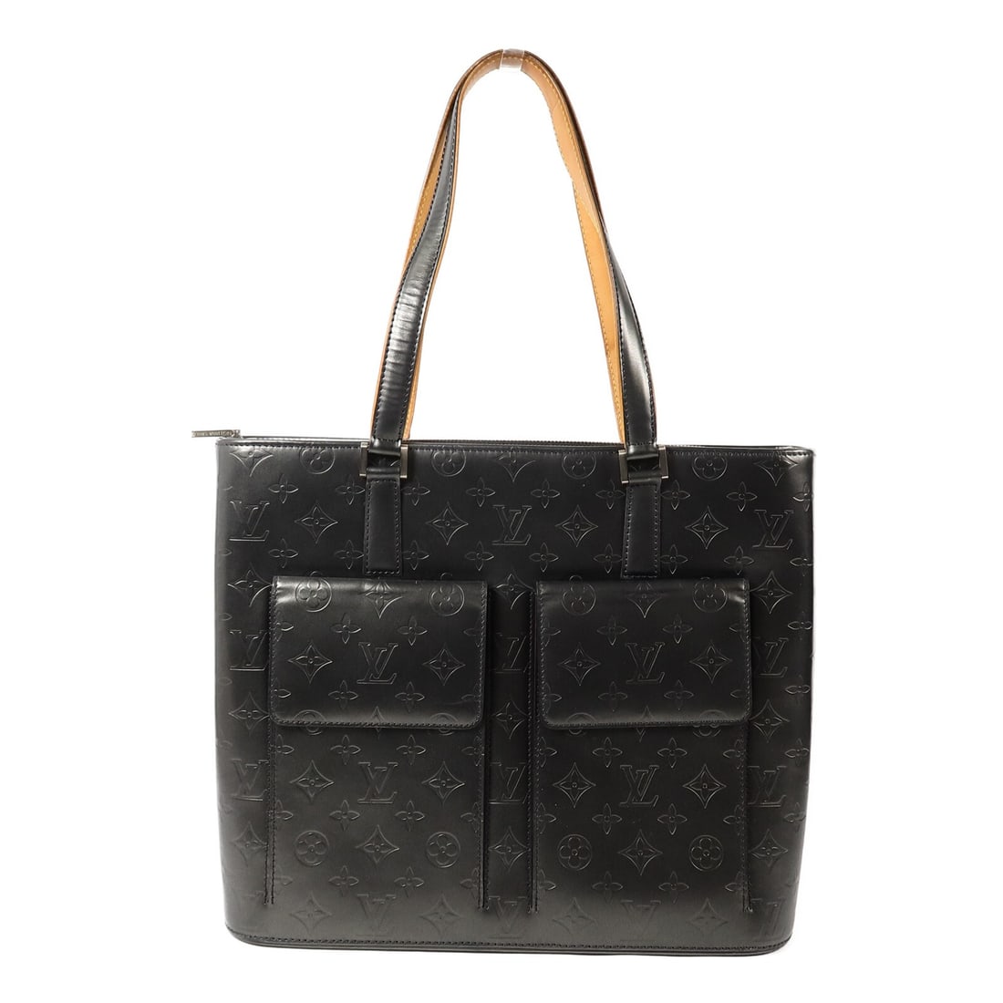 Louis Vuitton Willwood M55105 Monogram Mat Gray Tote Bag: Louis Vuitton Willwood M55105 Monogram Mat Gray Tote Bag Louis Vuitton Willwood Tote Bag, model M55105, in gray Monogram Mat and leather. It features a tote bag design with a fastener closure, two ext