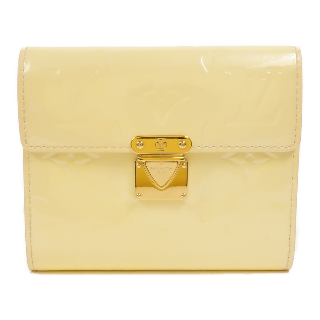 Louis Vuitton Portefeuille Koala Tri Fold Wallet M91420 Vernis Yellow (1 of 17)
