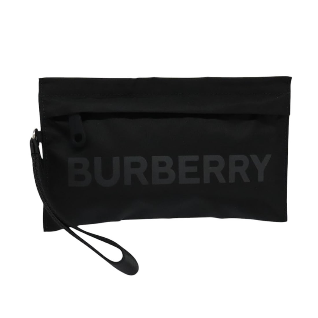 Burberry Black Nylon Pouch with Dust Bag Silver Tone (1 of 18)
