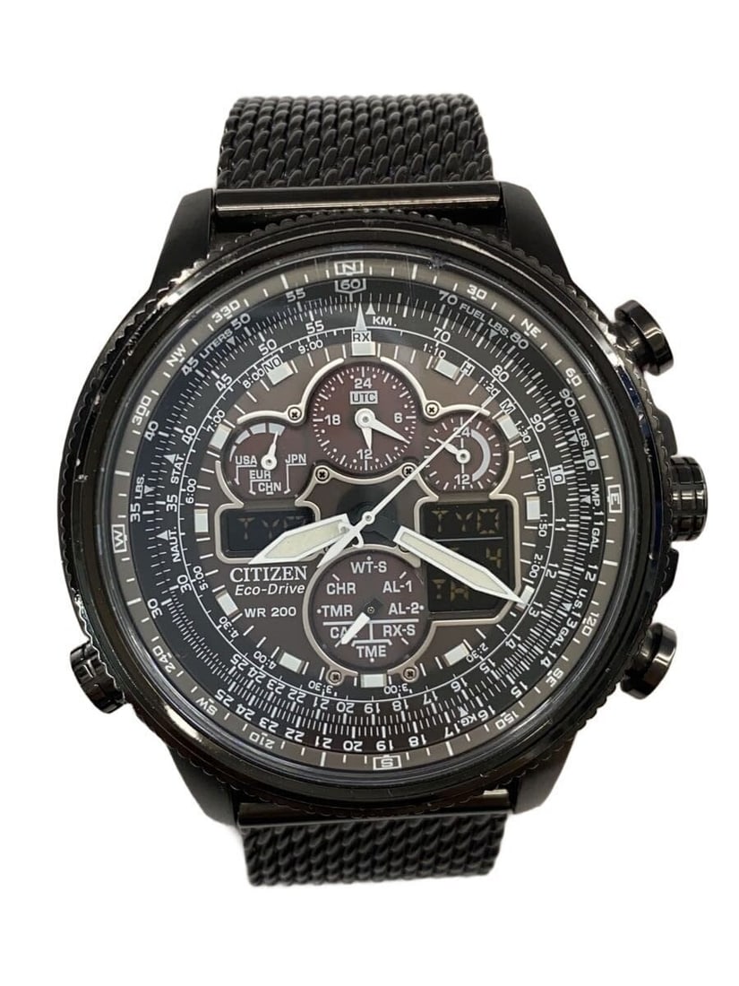 CITIZEN JY8038-50E Promaster Sky Eco-Drive Solar Mens Wristwatch: CITIZEN JY8038-50E Promaster Sky Eco-Drive Solar Mens Wristwatch Men's Citizen Promaster Sky Eco-Drive solar wristwatch in gray stainless steel. This pre-owned item is in Used B condition and is descr