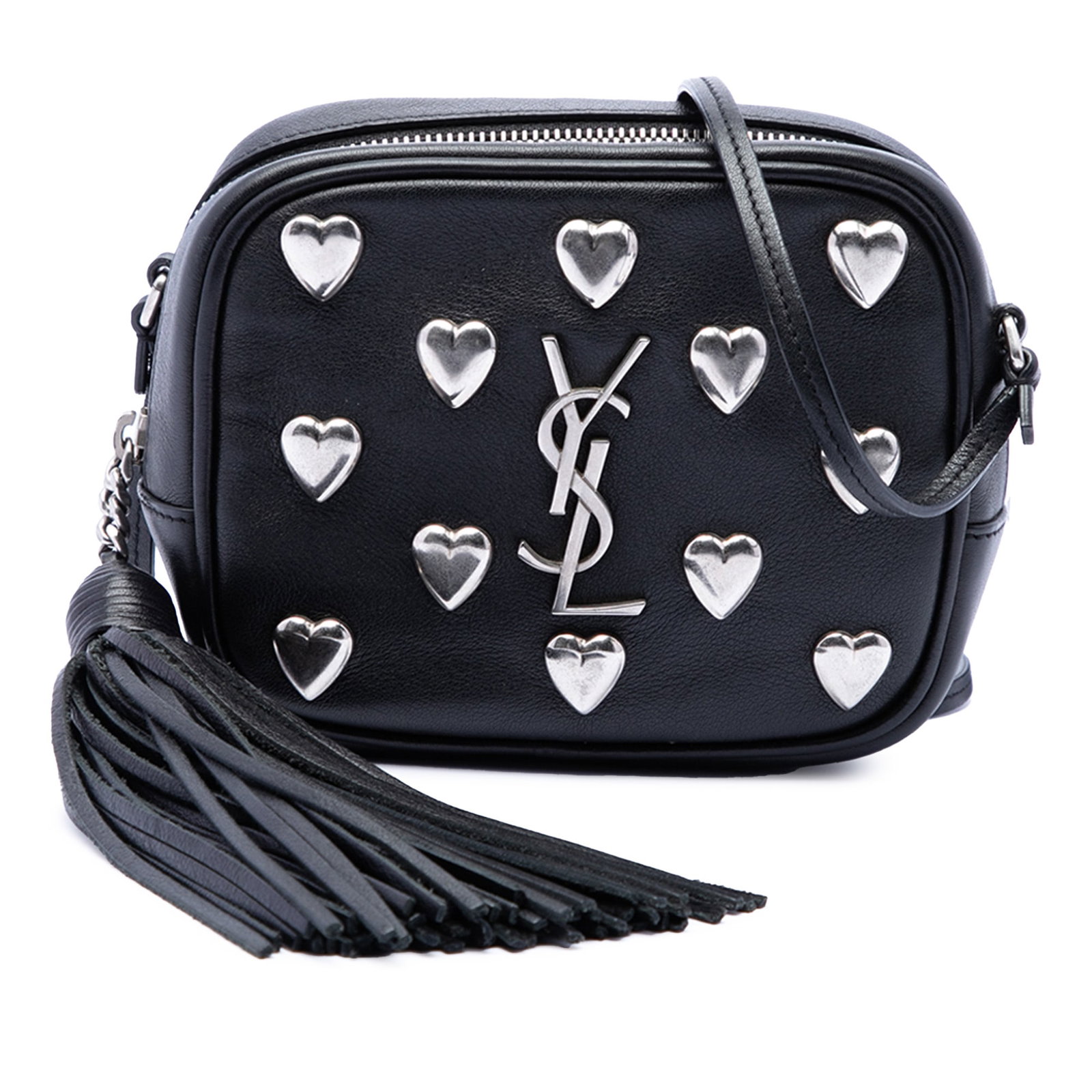 Saint Laurent Heart Blogger studded calfskin crossbody bag (1 of 7)