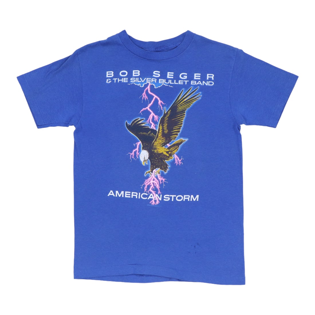 Vintage 1986 Tour Tee Bob Seger and The Silver Bullet Band Blue 50 50: Vintage 1986 Tour Tee Bob Seger and The Silver Bullet Band Blue 50 50 This is an original vintage 1986 Bob Seger & The Silver Bullet Band tour shirt, featuring both front and back graphics. Made from 