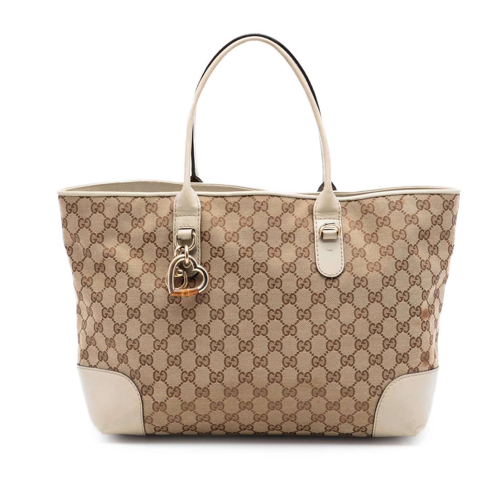 Gucci Heart Bit GG Canvas Tote Bag (1 of 7)