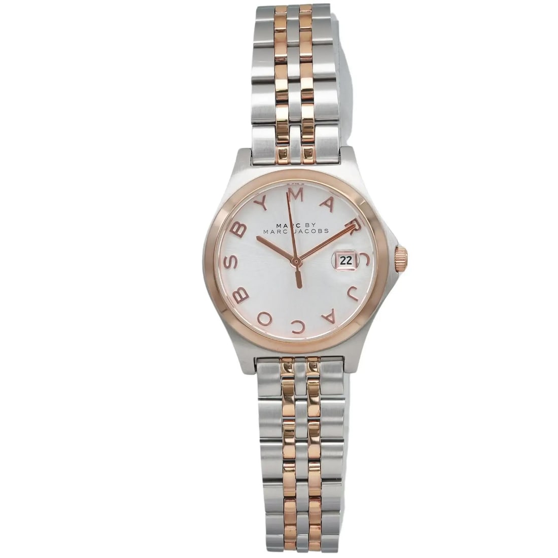 Marc By Marc Jacobs MBM3353 Two-Tone Ladies Watch Silver Dial (1 of 3)
