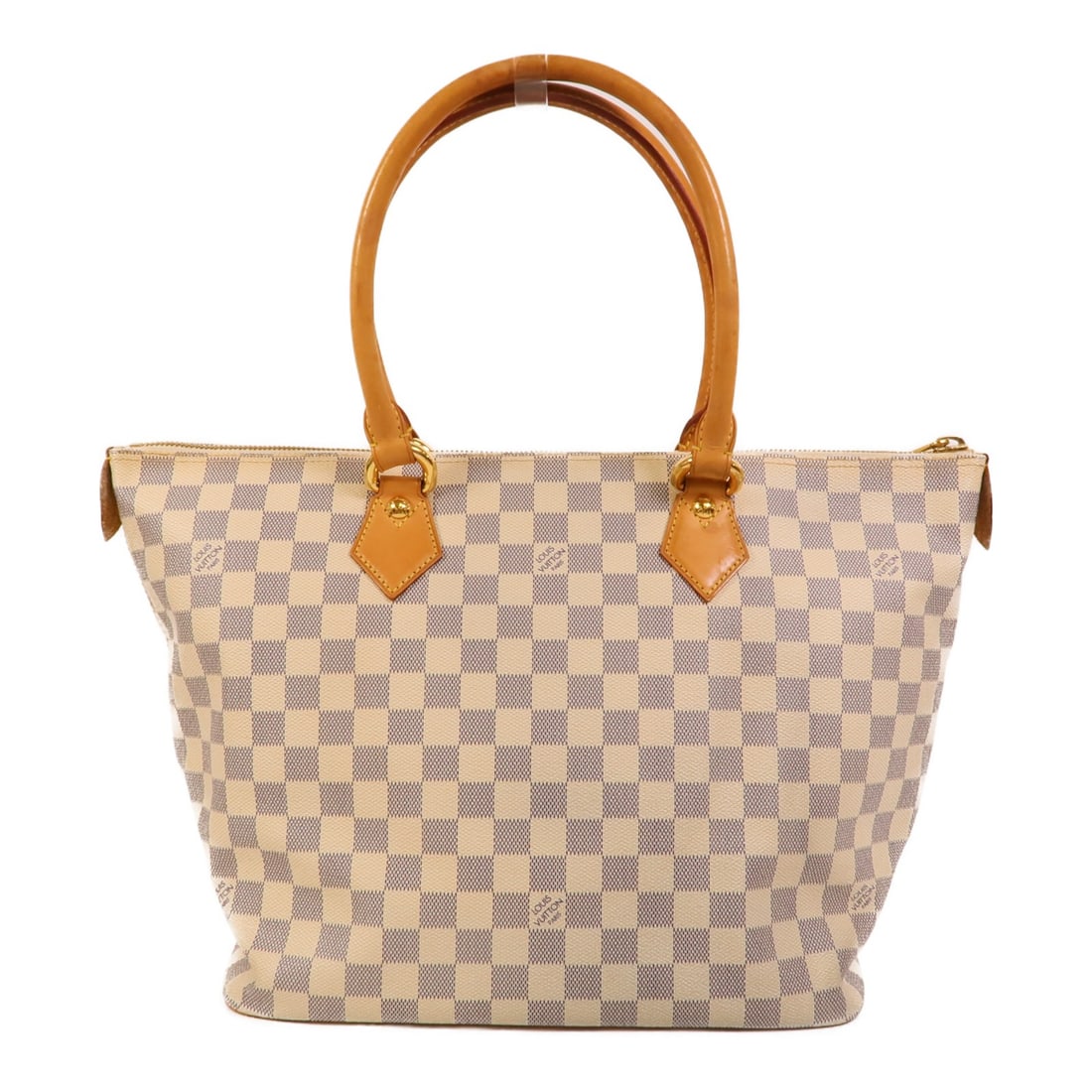Louis Vuitton Saleya MM N51185 Damier Azur Shoulder Bag White: Louis Vuitton Saleya MM N51185 Damier Azur Shoulder Bag White Louis Vuitton Saleya MM shoulder bag in Damier Azur and PVC coated canvas, presented in white. This women's regular-size bag is made in Fr