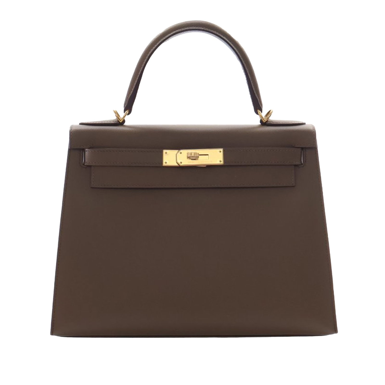 Hermes Kelly Sellier II 28 Veau Madame Leather Handbag: Hermes Kelly Sellier II 28 Veau Madame Leather Handbag Structured and elegant, this Kelly Sellier II 28 is crafted in Veau Madame leather in Toundra. It features a flat top handle, a detachable should
