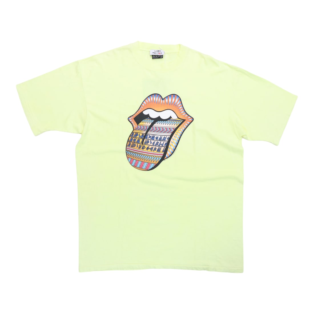 Unique 1997 Rolling Stones Babylon Tour Lost Colors Yellow Shirt by Patrick Klima (1 of 6)