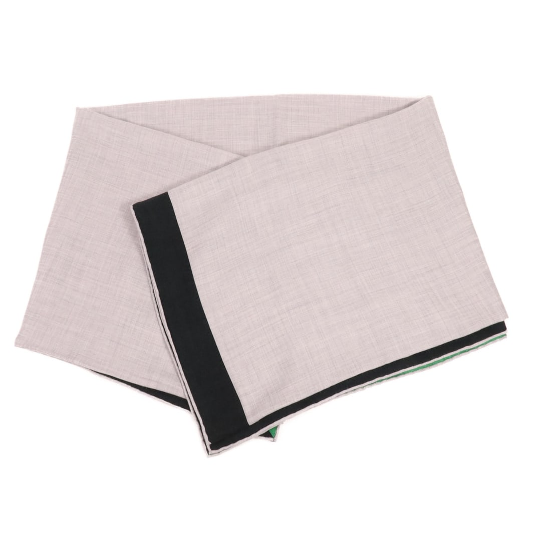 HERMES Cashmere Silk Scarf Gray Green Black 140cm: HERMES Cashmere Silk Scarf Gray Green Black 140cm Hermes scarf in gray, green, and black, made from silk and cashmere. Designed for women in regular size, it is made in France and measures 140 cm x 14