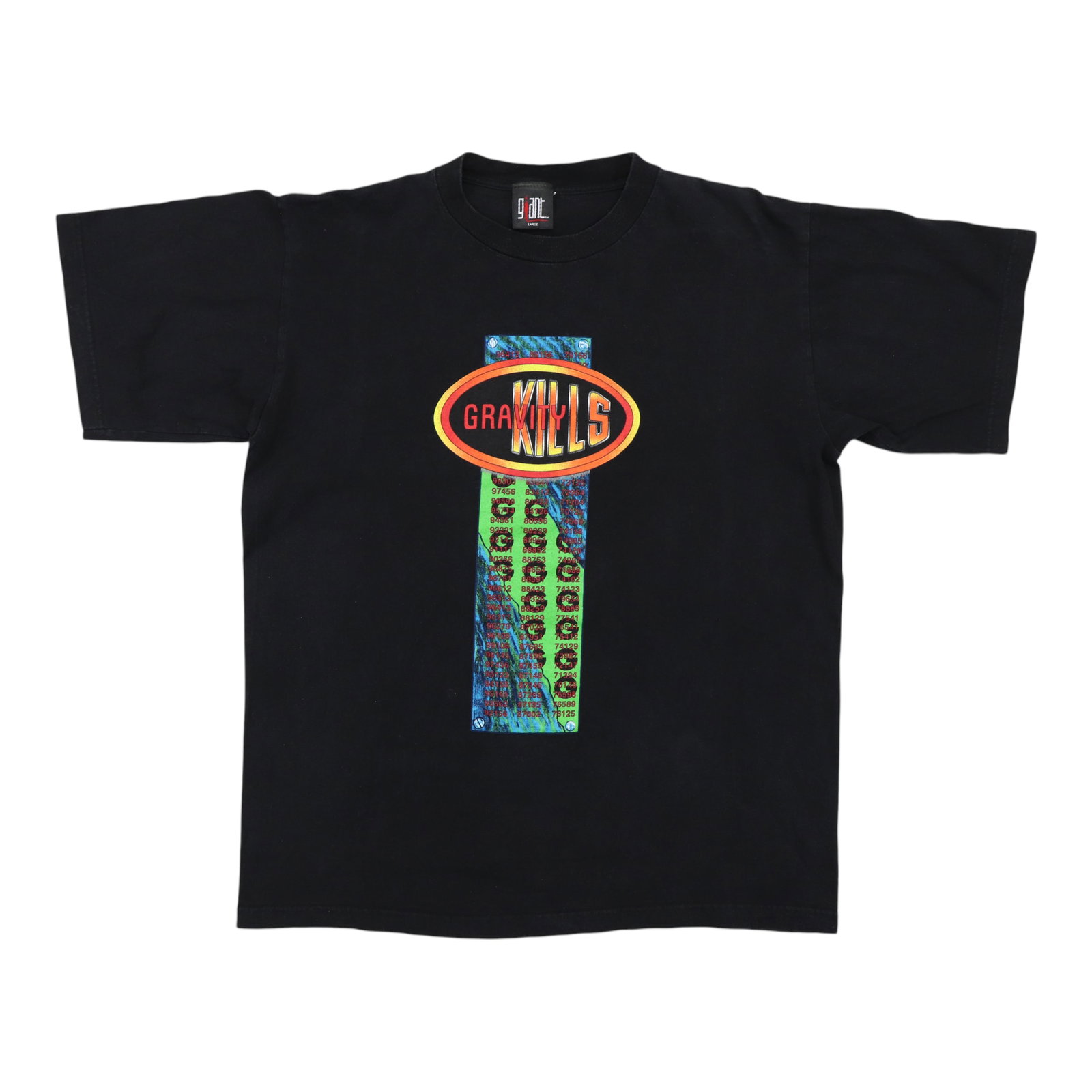 Vintage Gravity Kills Black Cotton T-Shirt With Front and Back Graphics 1990s (1 of 6)