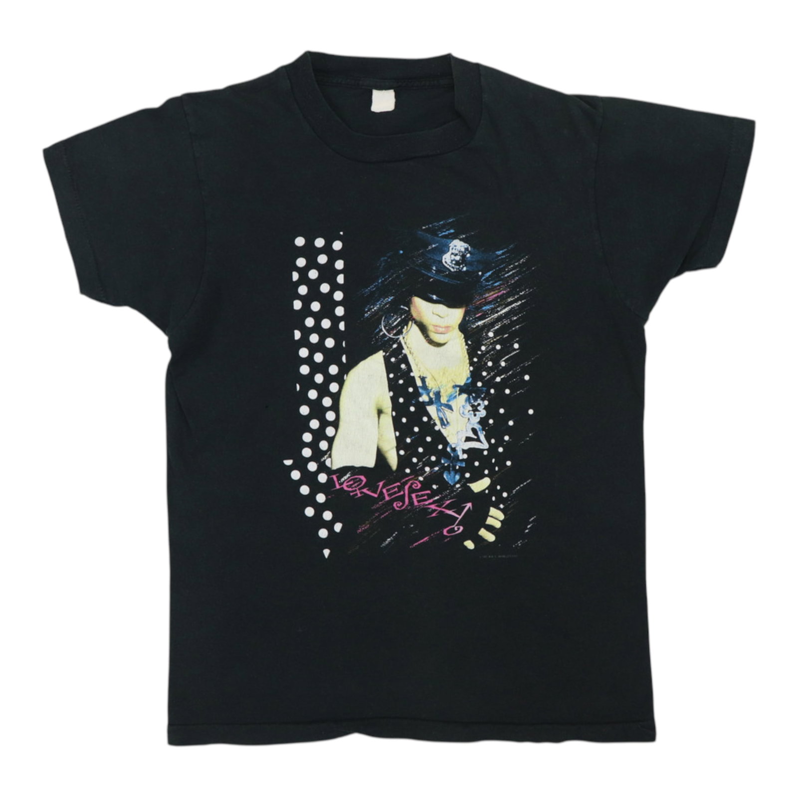 Vintage 1988 Lovesexy Tour Black Cotton Shirt Prince Collectible: Vintage 1988 Lovesexy Tour Black Cotton Shirt Prince Collectible This is an original vintage 1988 Prince Lovesexy shirt, not a modern reproduction. Made from 100% cotton in black, it features no back 