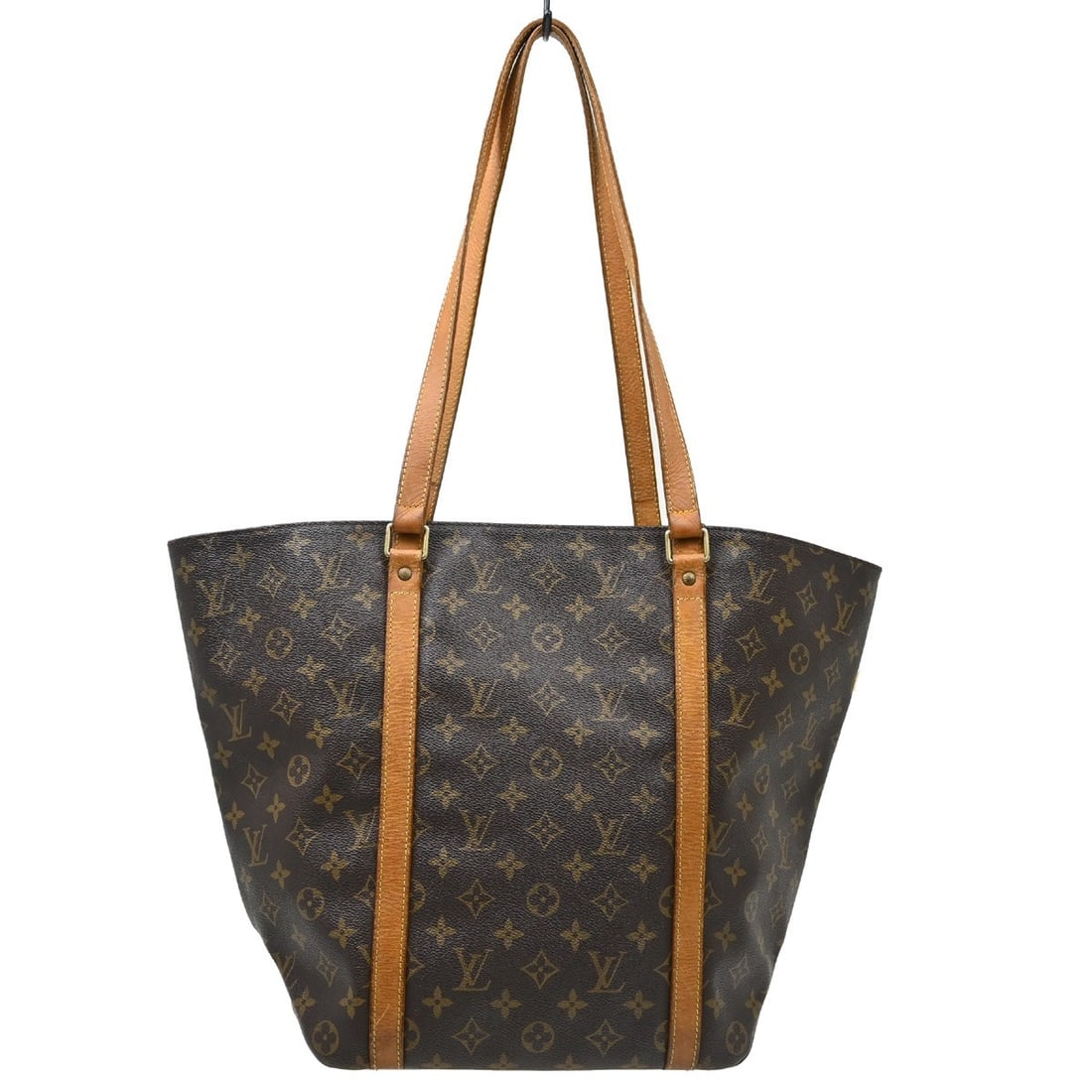 Louis Vuitton Sac Shopping Monogram Canvas Shoulder Tote M51108: Louis Vuitton Sac Shopping Monogram Canvas Shoulder Tote M51108 Vintage Louis Vuitton Sac Shopping shoulder tote bag in Monogram canvas and leather. This large open-top bag features double handles, lo