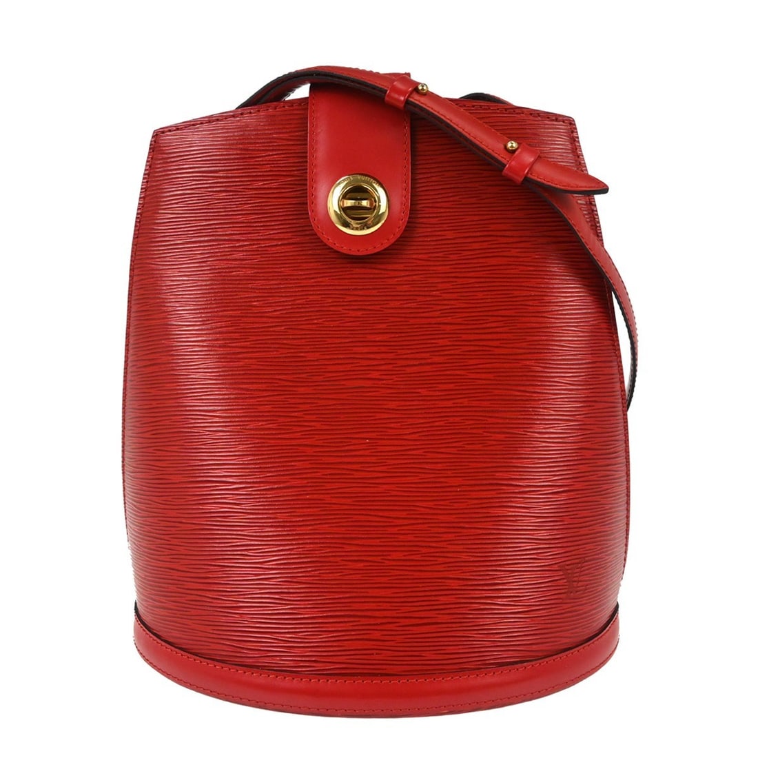 Louis Vuitton Cluny Epi Leather Shoulder Bag Castilian Red M52257: Louis Vuitton Cluny Epi Leather Shoulder Bag Castilian Red M52257 Louis Vuitton Cluny shoulder bag in Castilian red Epi leather with leather trim, made in France. The bag features one interior pocket 