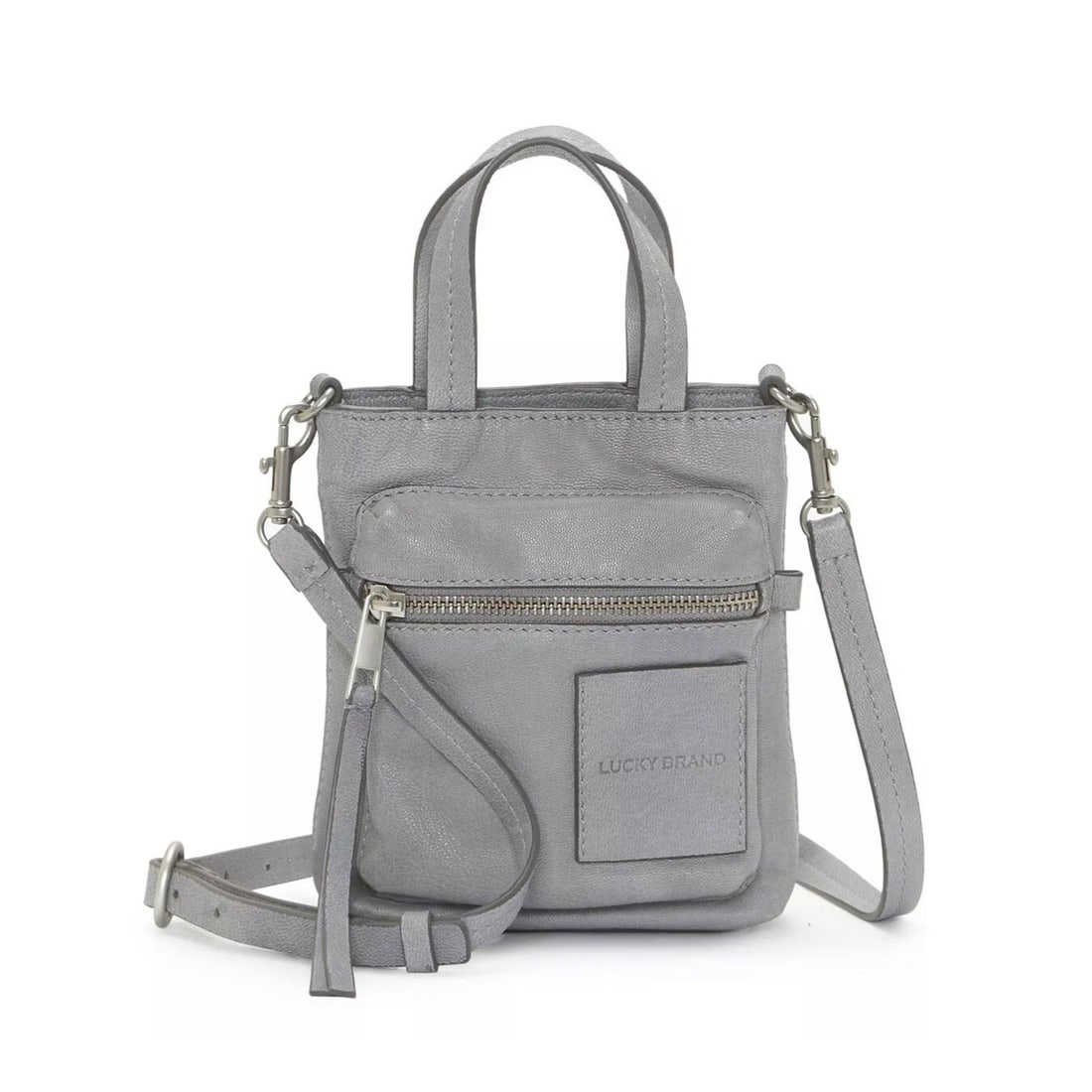 Lucky Brand Jace Crossbody Handbag Faux Leather Monument (1 of 5)