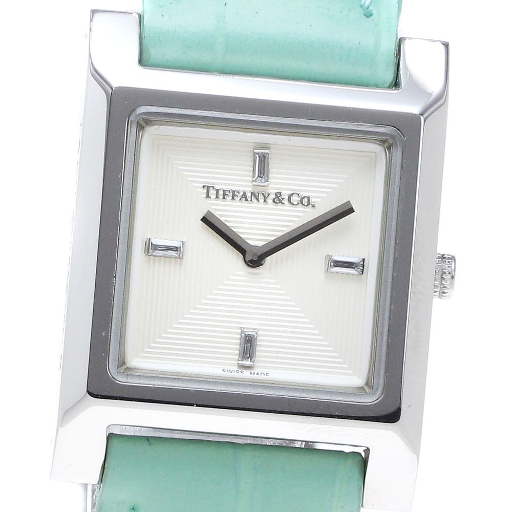 Tiffany Co 1837 Makers Square Womens Quartz Wristwatch Ref 67460359: Tiffany Co 1837 Makers Square Womens Quartz Wristwatch Ref 67460359 Tiffany & Co. 1837 Makers Square Quartz ladies wristwatch, pre-owned and offered as watch only with no accessories. It features a st