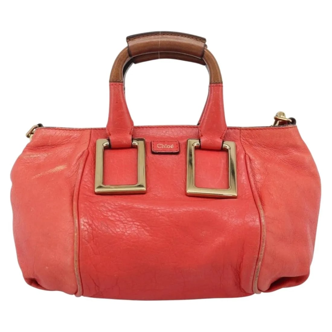 Chloe Ethel red leather handbag 24cm x 15cm x 19cm: Chloe Ethel red leather handbag 24cm x 15cm x 19cm Chloe Ethel leather bag in red, designed for women and made in Italy. The item is in good condition with noted exterior out of shape, light wear, cor