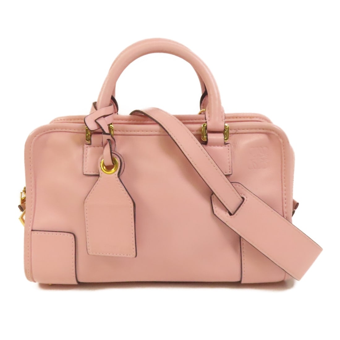 LOEWE Amazona Pink Calfskin 2way Shoulder Bag with Strap (1 of 16)