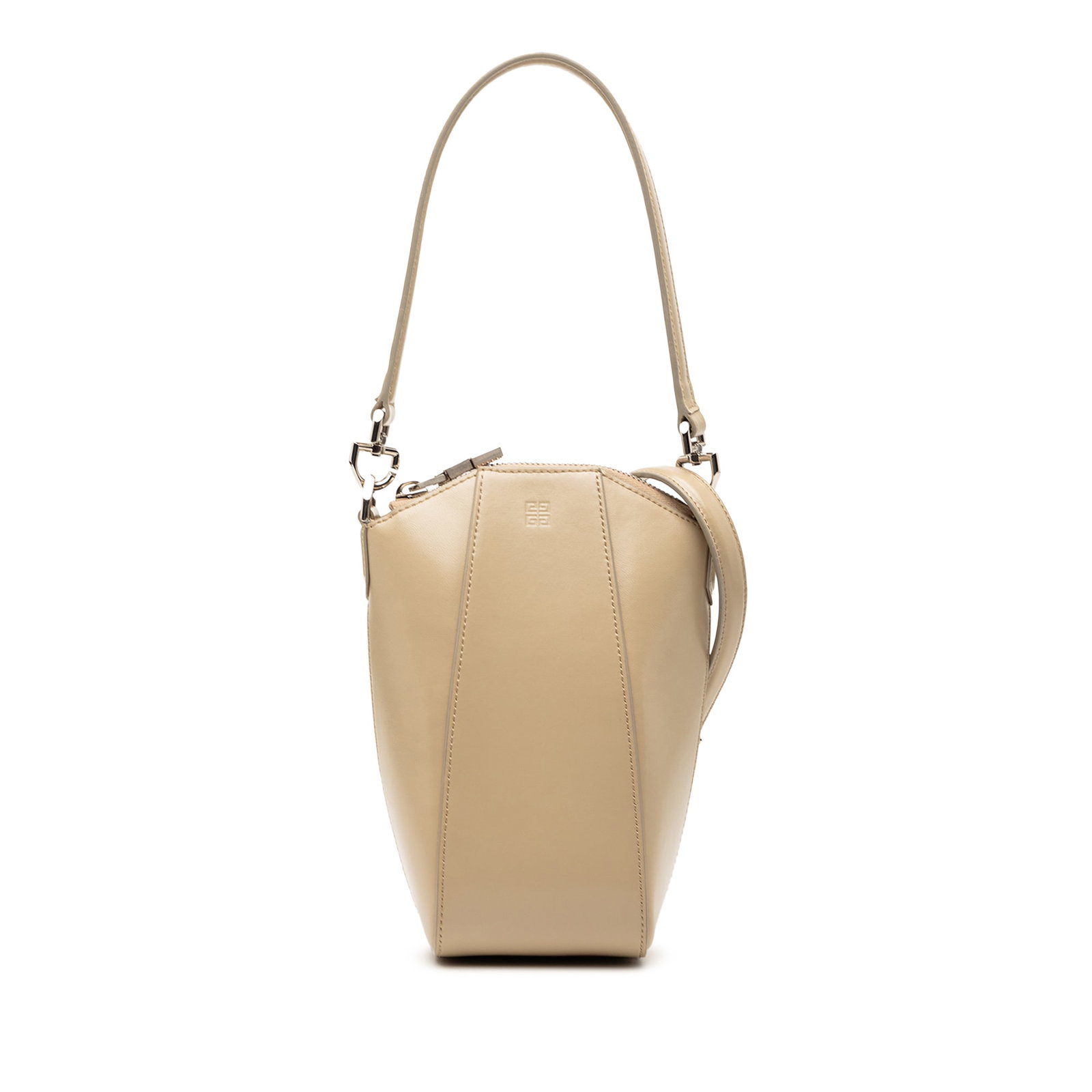 Givenchy Antigona Mini Beige Leather Satchel with Chain Strap (1 of 7)