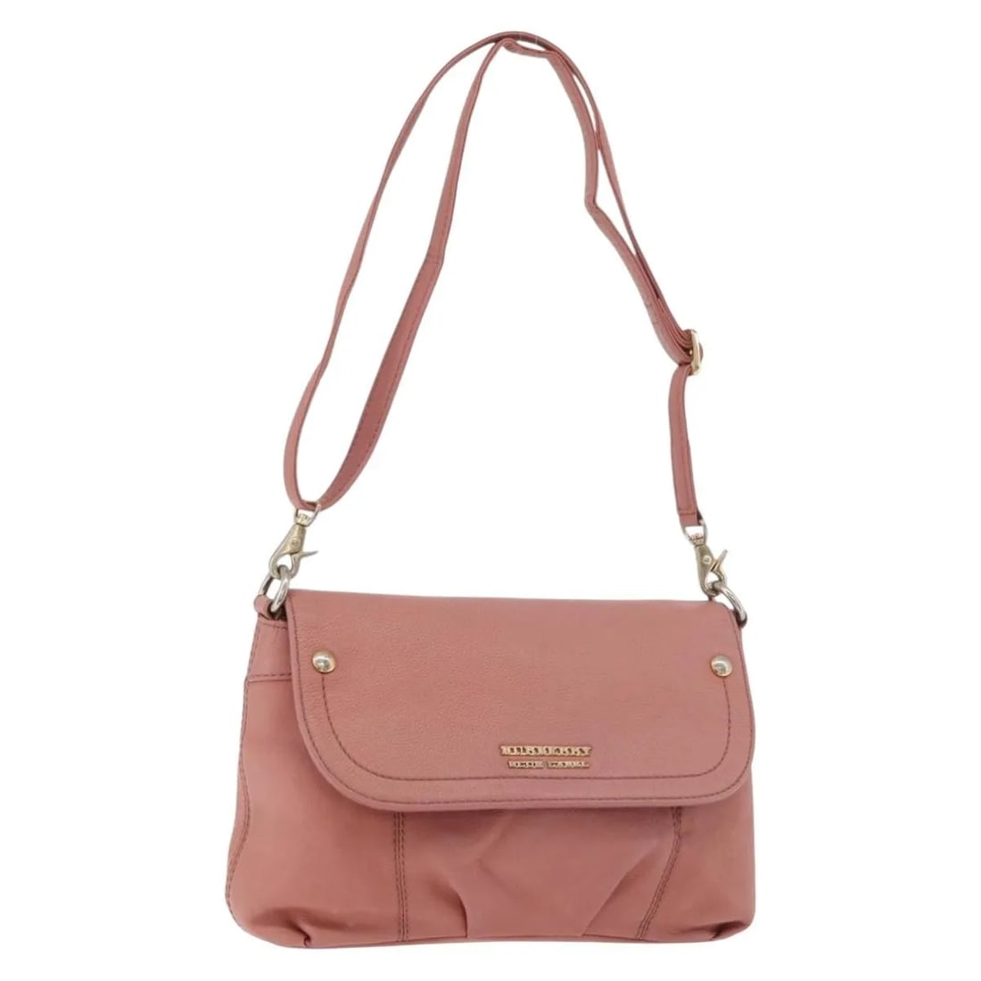 Burberry Blue Label pink leather shoulder bag 25cm: Burberry Blue Label pink leather shoulder bag 25cm Burberry Blue Label item for women in pink leather. It measures 25 cm x 18 cm x 8 cm and was made in Japan. The item is in good overall condition wit