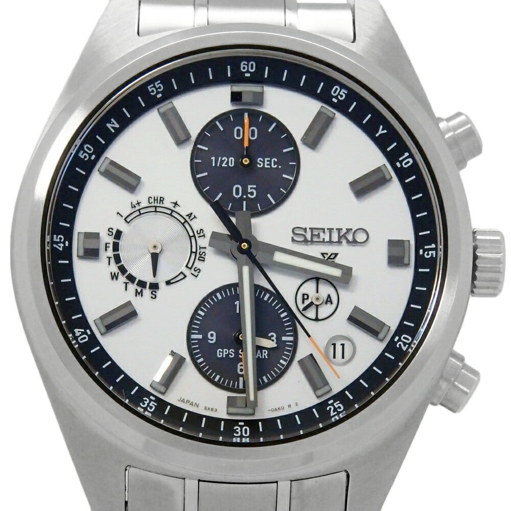 Seiko SBED009 Prospex mens solar GPS wristwatch (1 of 6)
