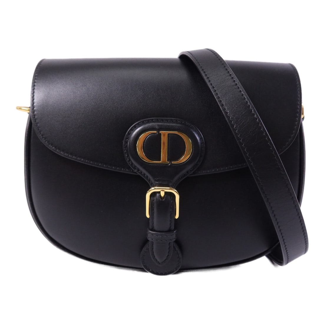 Dior Bobby Shoulder Bag Black Calfskin with CD Gold Tone Hardware: Dior Bobby Shoulder Bag Black Calfskin with CD Gold Tone Hardware A Christian Dior Bobby shoulder bag in black calfskin leather, presented in very good AB condition. It features a shoulder strap and a