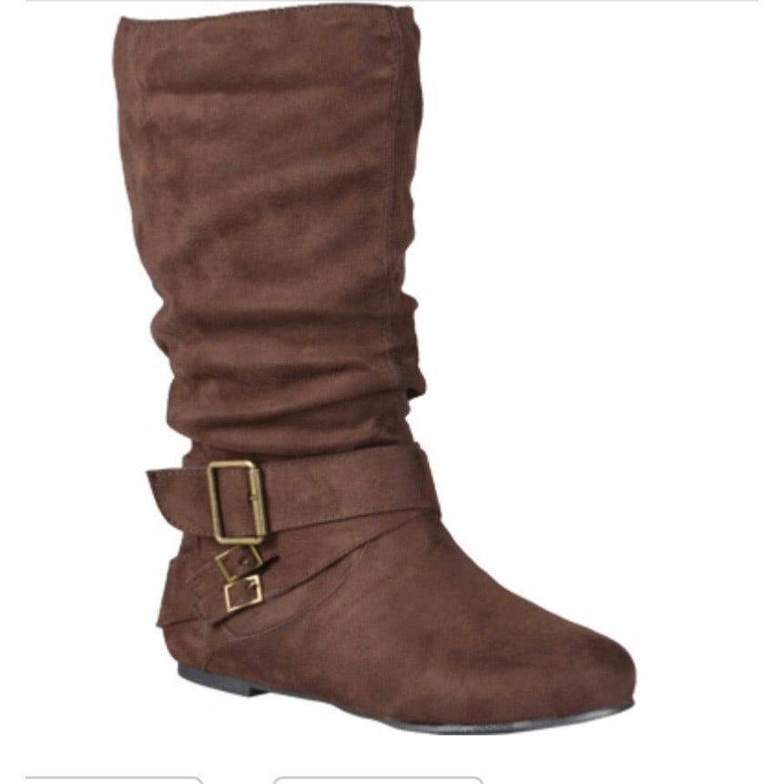 Journee Collection Shelley-6 Wide Calf Riding Boot Brown 9 (1 of 6)
