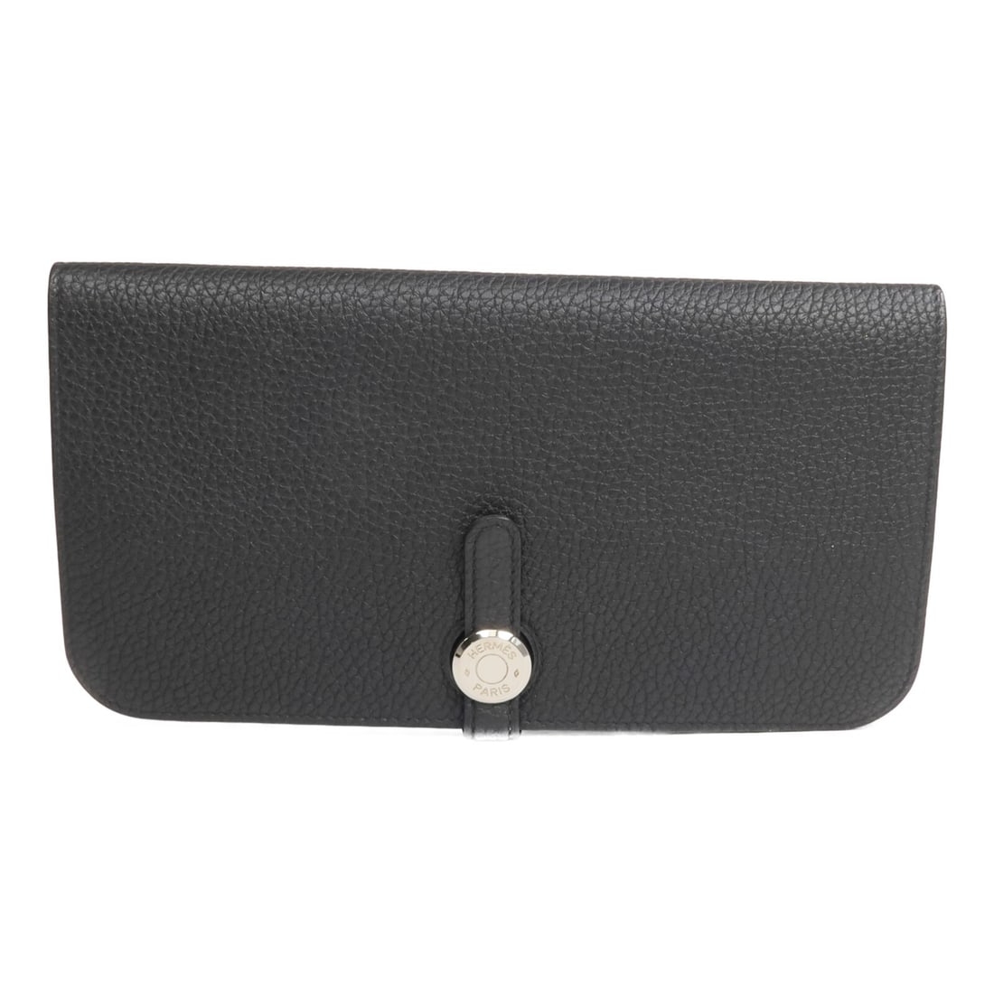 Hermes Dogon GM bifold wallet in noir Togo leather PHW (1 of 16)