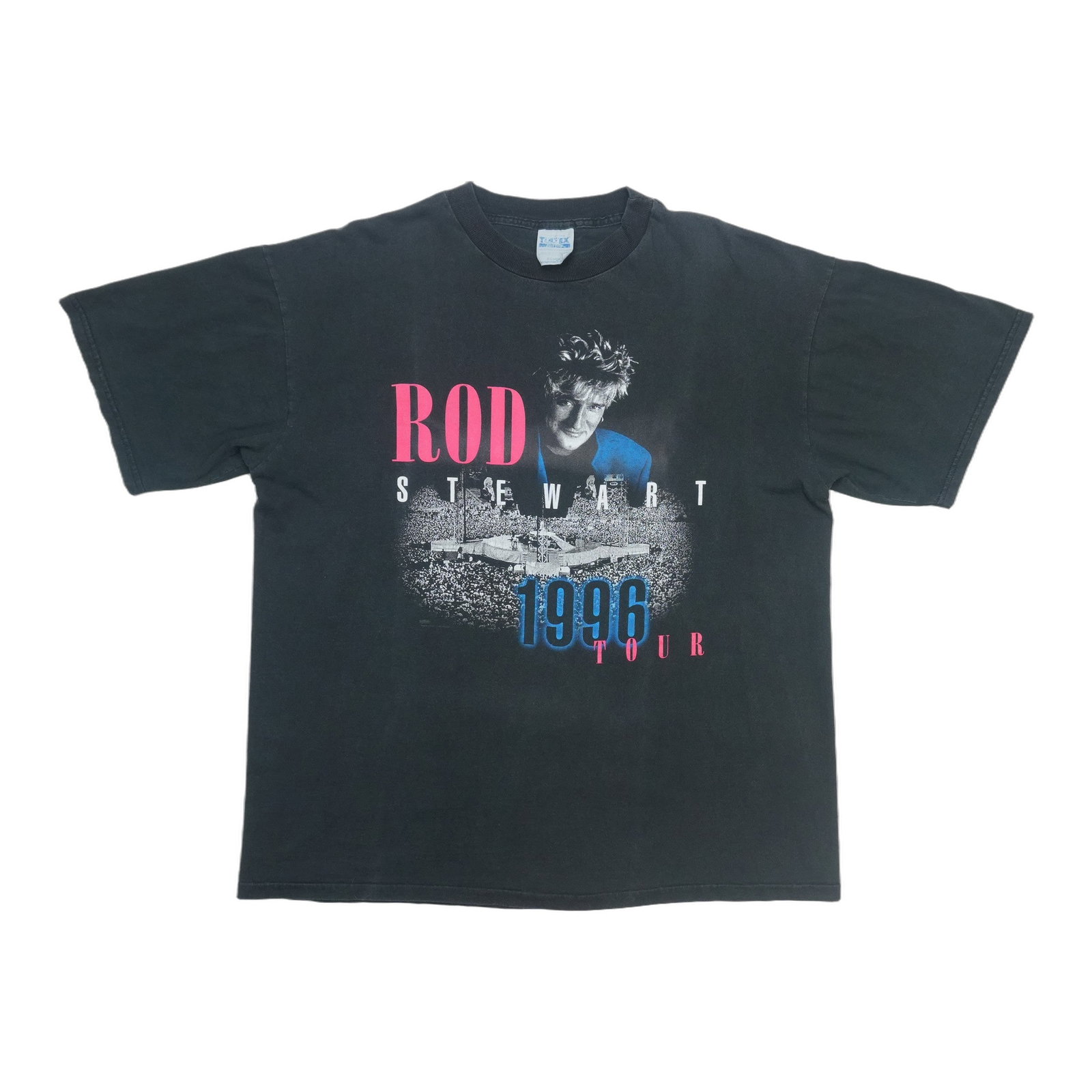Vintage 1996 Rod Stewart concert tee black XL cotton (1 of 7)
