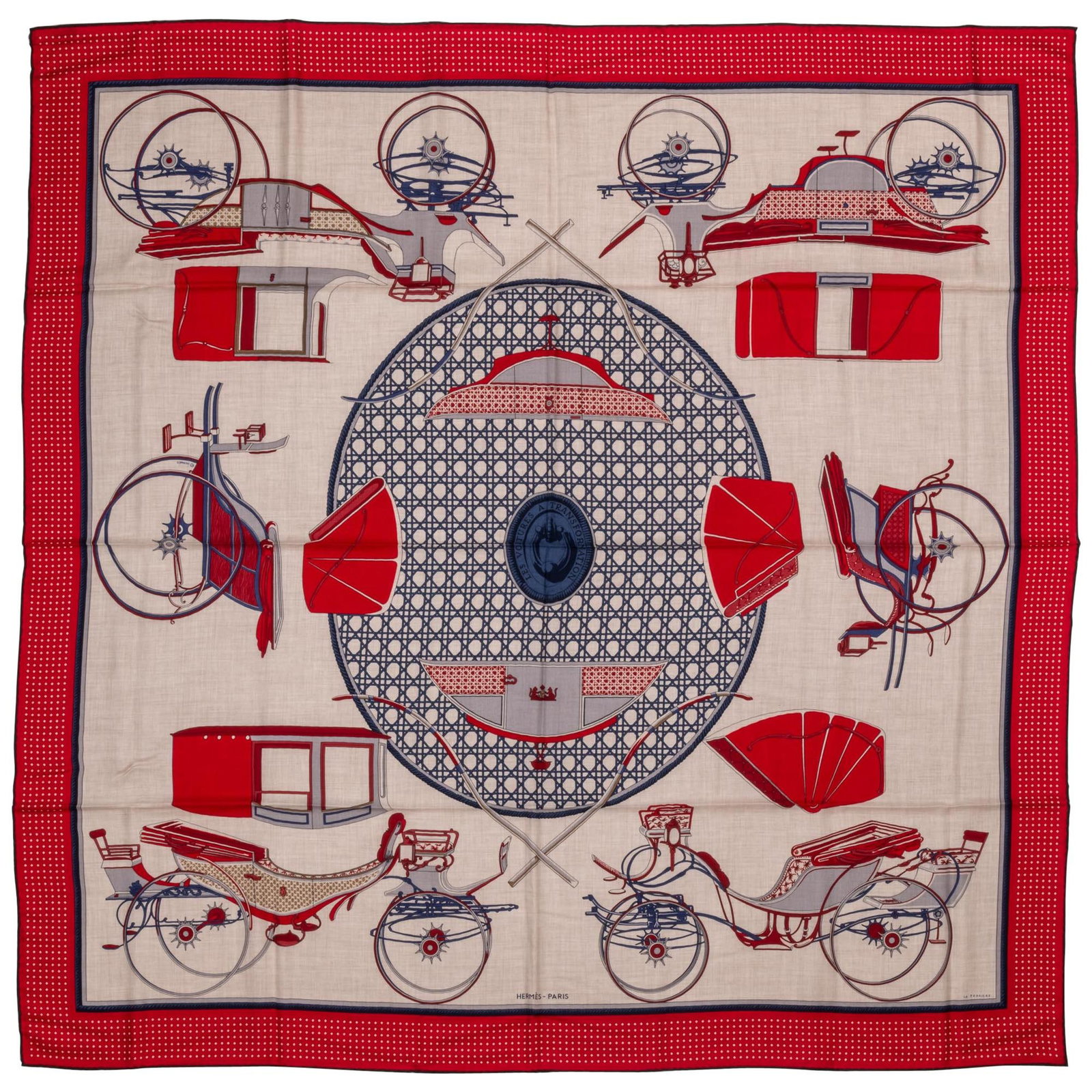 Hermes Carriages Cashmere Silk Shawl 54in Oversize France: Hermes Carriages Cashmere Silk Shawl 54in Oversize France Elevate your accessory collection with this exquisite Hermes Carriages Cashmere Shawl. Crafted from a luxurious blend of 65% cashmere and 35% 