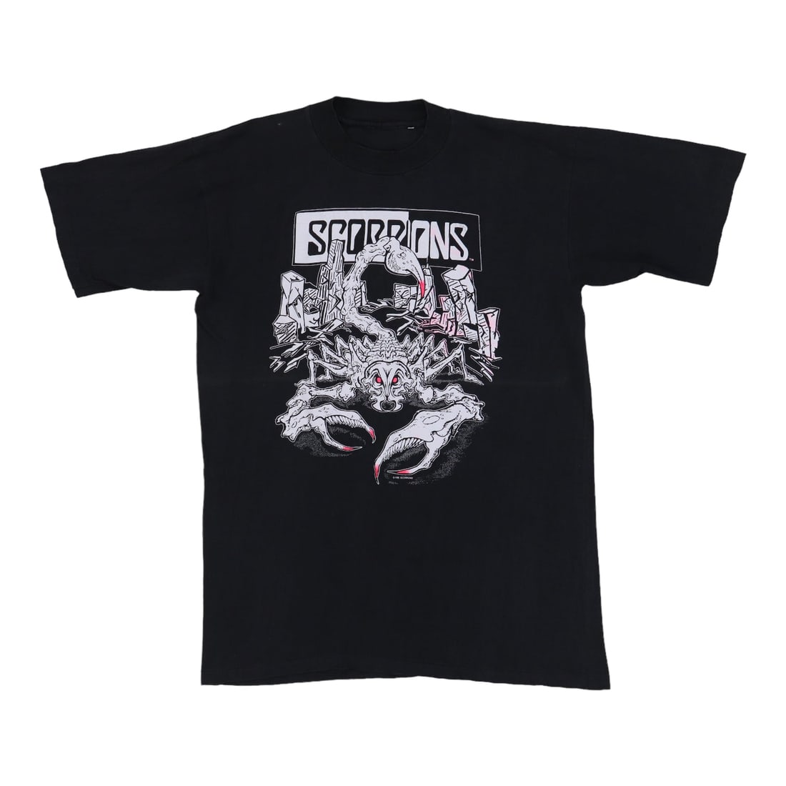 Vintage 1990 Scorpions Tour Tee Tease Me Please Me Graphic Shirt XL (1 of 6)