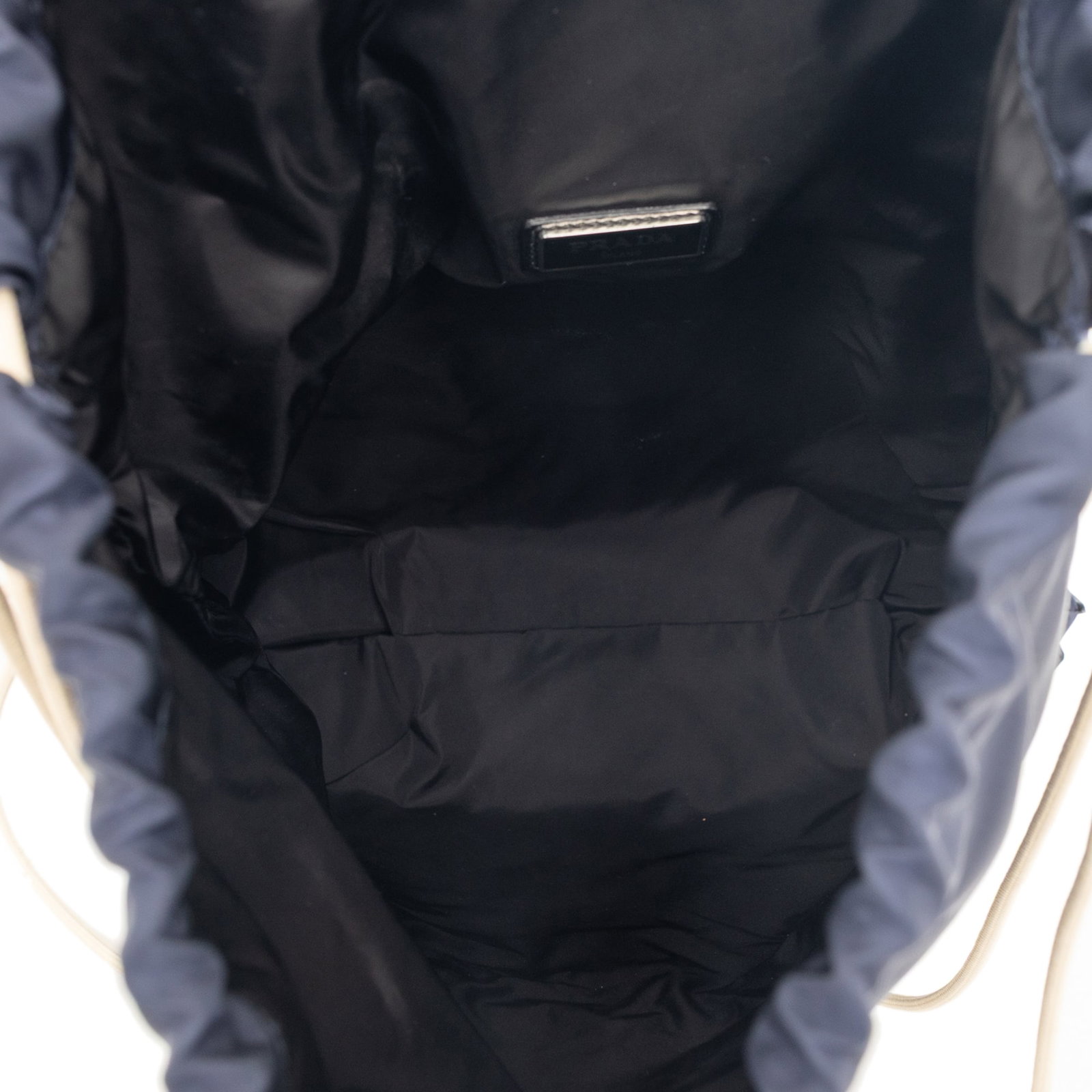 Prada Tessuto nylon drawstring backpack blue - 4