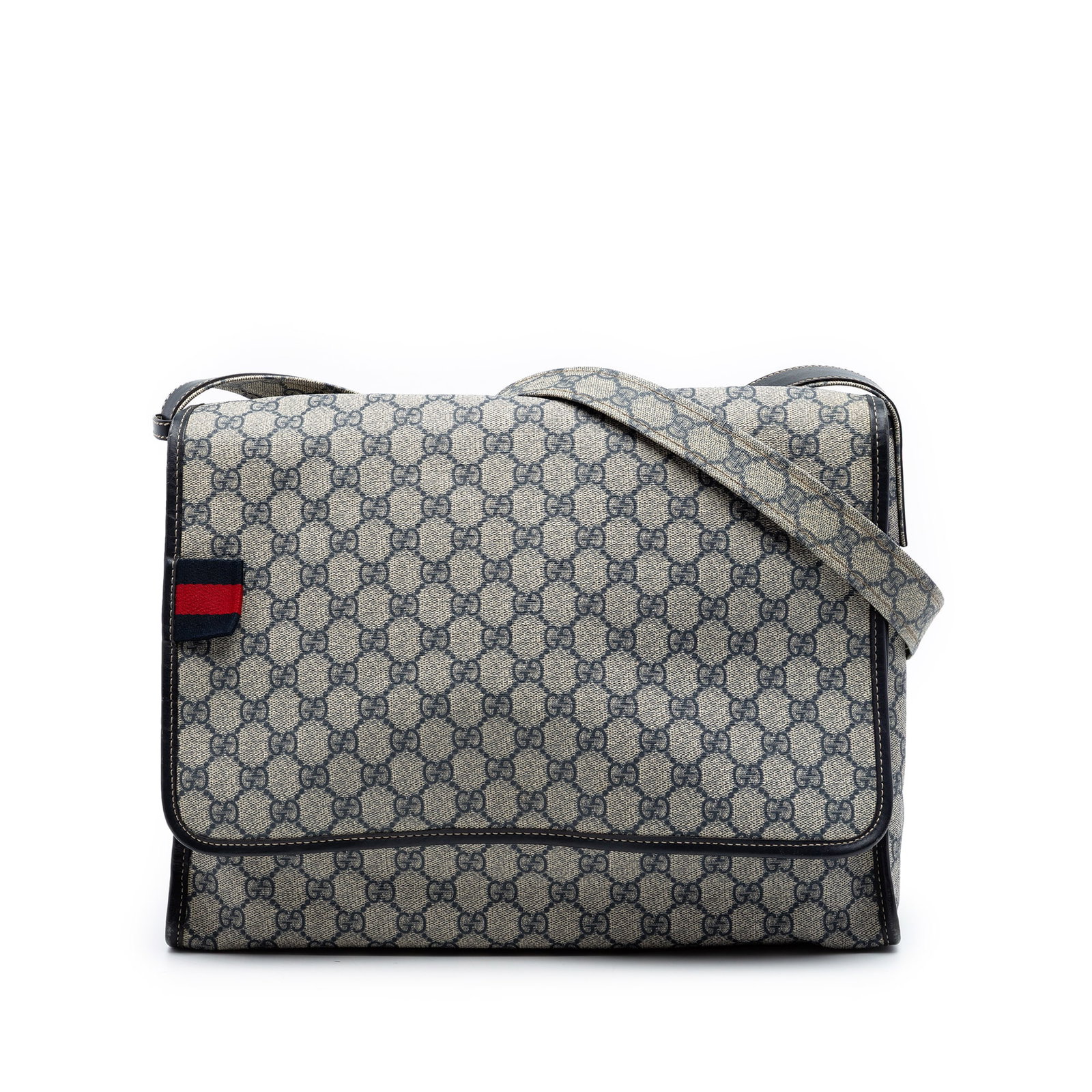 Gucci GG Supreme crossbody messenger bag beige coated canvas: Gucci GG Supreme crossbody messenger bag beige coated canvas This Gucci GG Supreme Web Messenger Bag is crafted from coated canvas with leather trim and features an adjustable flat shoulder strap made