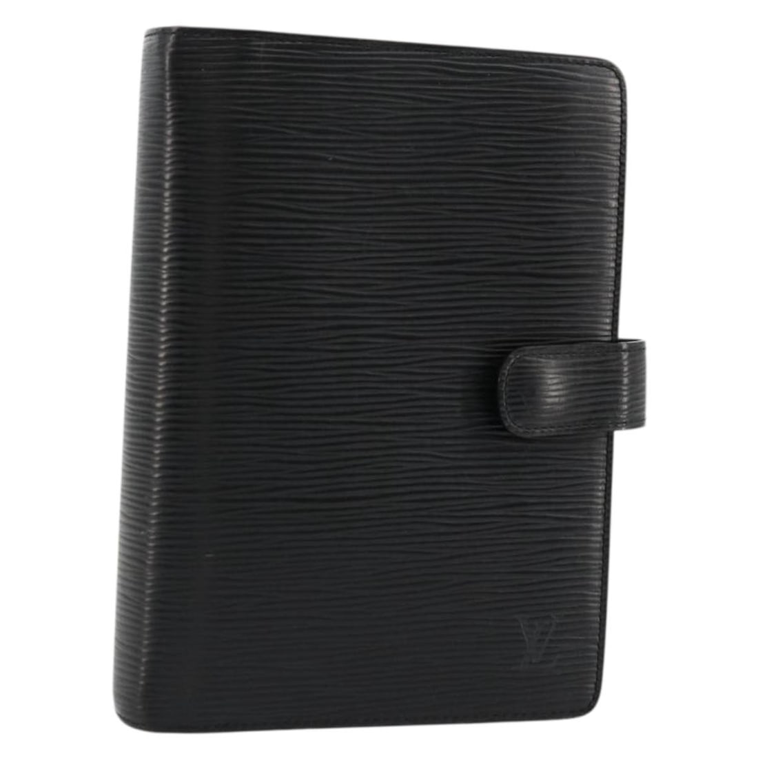Louis Vuitton Epi Leather Black Agenda MM Day Planner Cover R20042 (1 of 18)