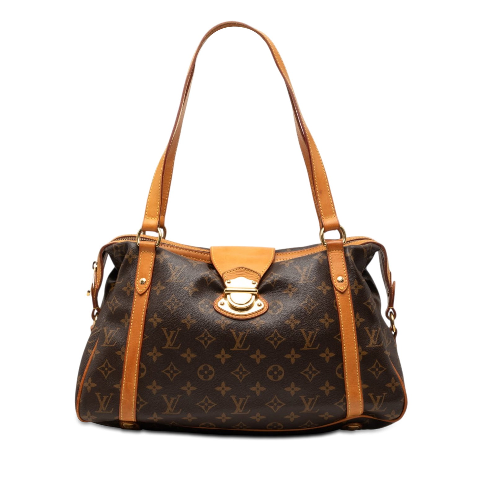Louis Vuitton Stresa PM Monogram Canvas Shoulder Bag: Louis Vuitton Stresa PM Monogram Canvas Shoulder Bag Louis Vuitton Monogram Stresa PM bag made in France. It features a monogram canvas body with vachetta leather trim, flat vachetta leather straps, a